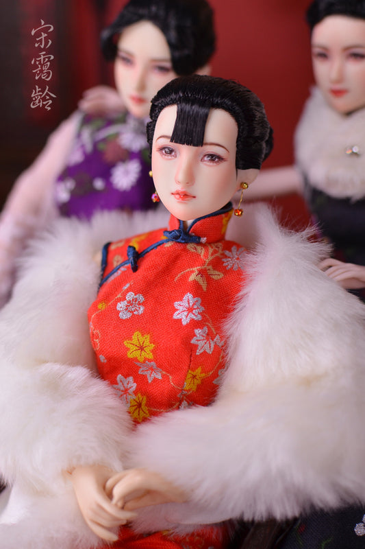 【 DISPLAY ONLY】Hand-Painted Obitsu Doll Faceup | Soong sisters Ailin