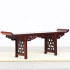 1/6 Scale Chinese Console Table – Entryway Table with Carved Details | Chinoiserie Dollhouse Furniture