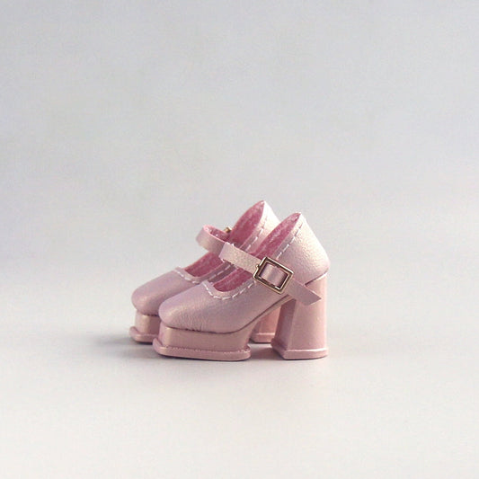 Macaron Color Platform Mary Jane Doll Shoes – Harajuku Style | Universal Fit for Blythe, Barbie, Licca, FR & Obitsu 22/24