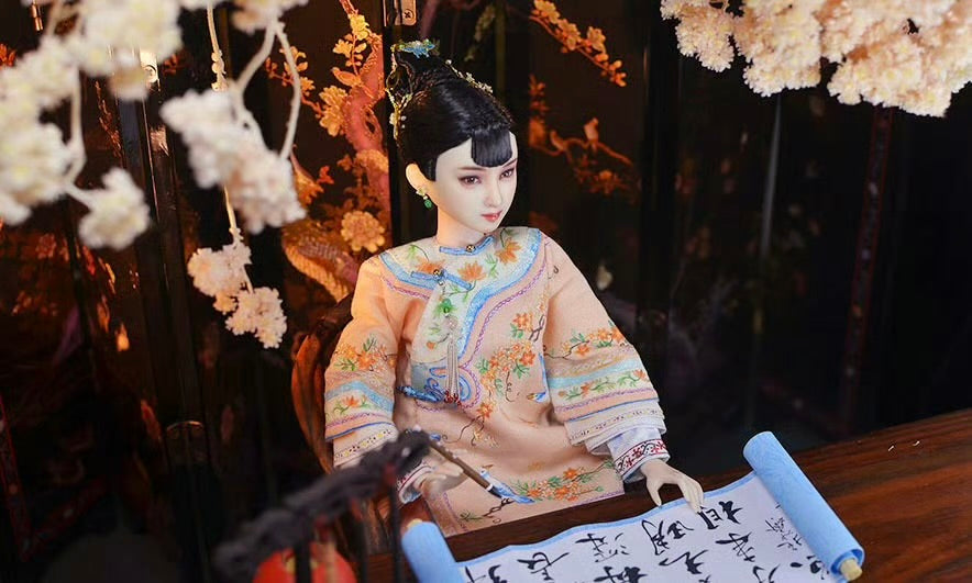 1/6 Dollhouse Vintage Living Room Ideas with a Chinoiserie Mix
