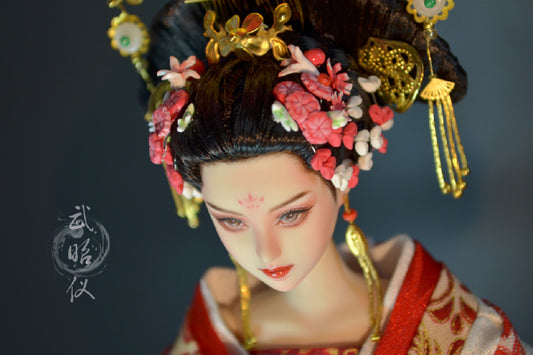 【 DISPLAY ONLY】Hand-Painted Obitsu Doll Faceup | Inspired by Empress Wu Zetian