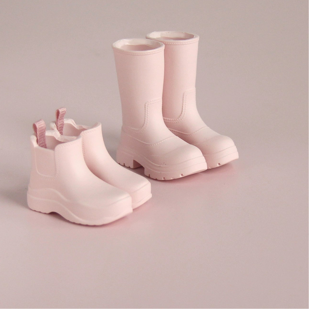 1/6 scale candy-color rain boots for fashion dolls