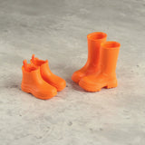 1/6 scale candy-color rain boots for fashion dolls
