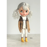 1/6 scale candy-color rain boots for fashion dolls