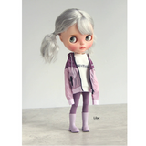 1/6 scale candy-color rain boots for fashion dolls