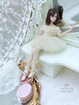 Classic ballet tutu dress set with ballet shoes for 1/6 scale dolls