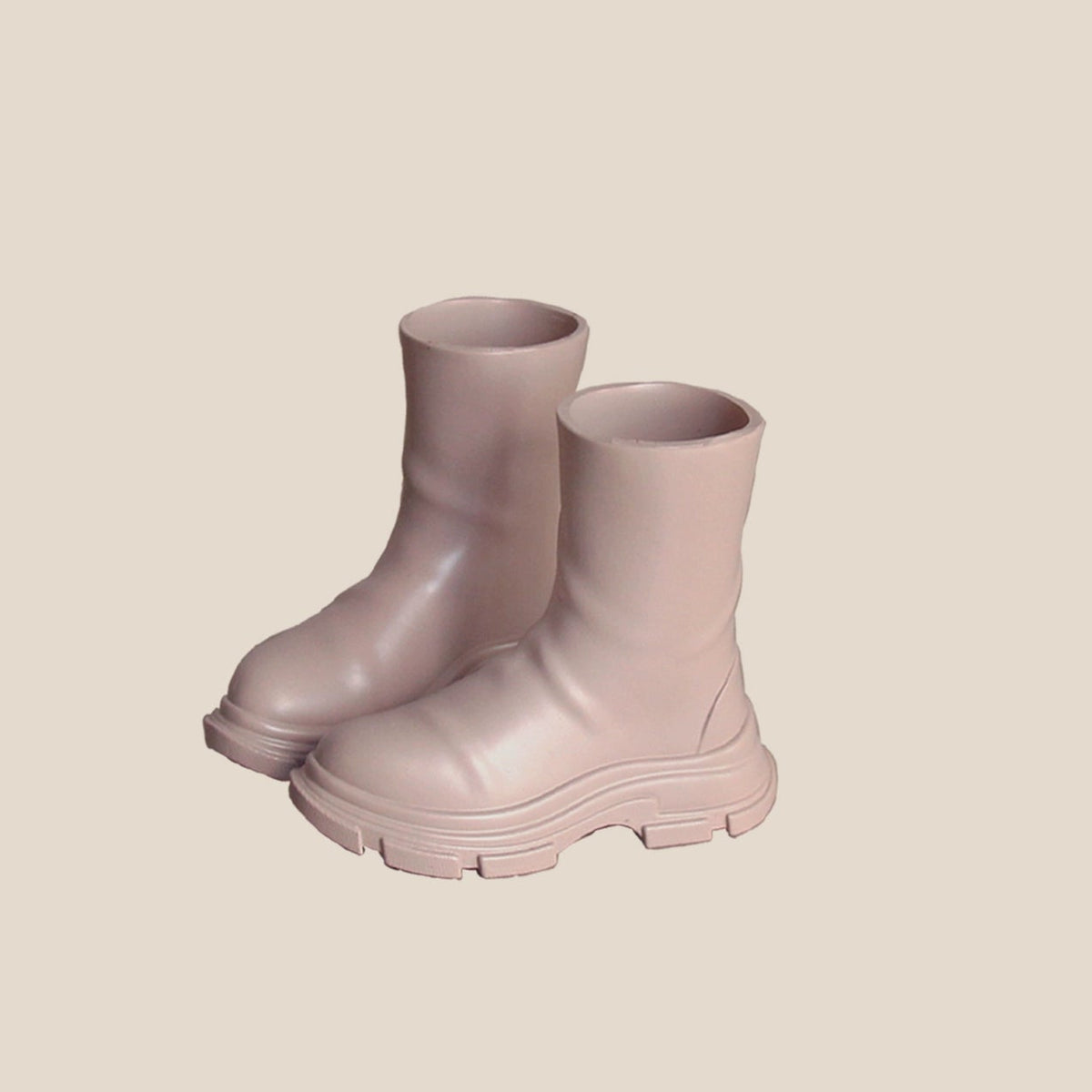 1/6 scale combat-style rain boots with retro work boot styling