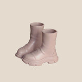 1/6 scale combat-style rain boots with retro work boot styling