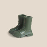1/6 scale combat-style rain boots with retro work boot styling