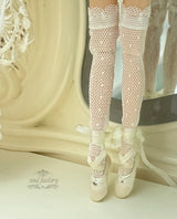 ミニチュアバレエシューズ ドール靴 ディテール