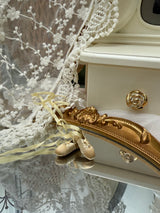 ミニチュアバレエシューズ ドール靴 ディテール