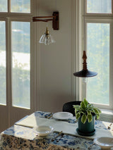 1/6 scale dollhouse ceiling and wall lights in classic and minimalist styles for interior scenes.