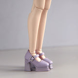 Harajuku-style platform Mary Jane shoes for 1/6 scale dolls