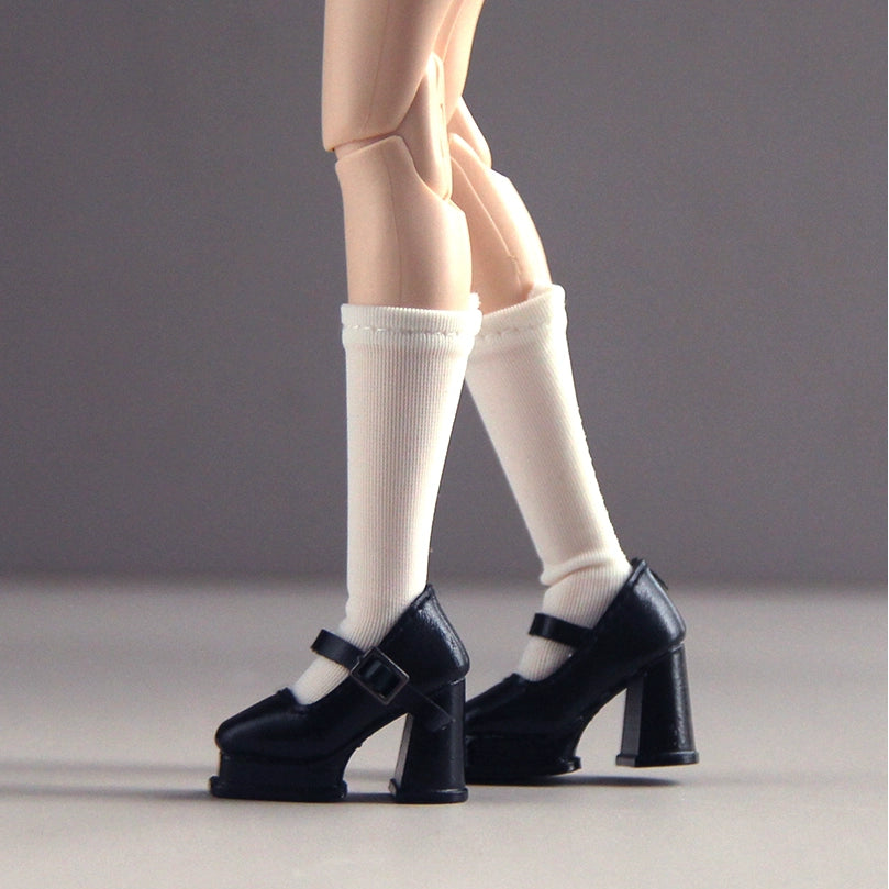 Harajuku-style platform Mary Jane shoes for 1/6 scale dolls