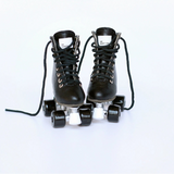 1/6 scale macaron-color quad roller skates for dolls