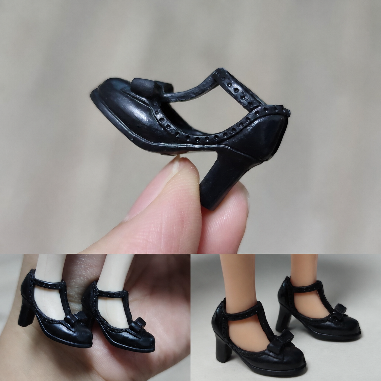 1/6 scale plastic doll shoes — casual boots, sandals and pumps, catalog view 5
