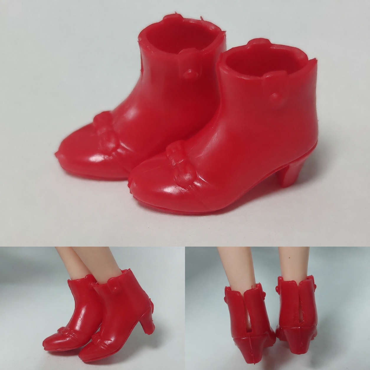 1/6 scale plastic doll shoes — casual boots, sandals and pumps, catalog view 8