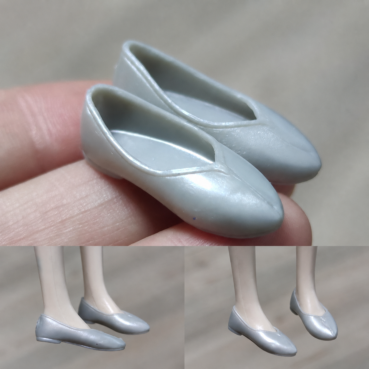 1/6 scale plastic doll shoes — casual boots, sandals and pumps, catalog view 10