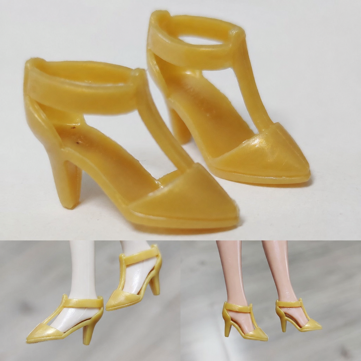 1/6 scale plastic doll shoes — casual boots, sandals and pumps, catalog view 12