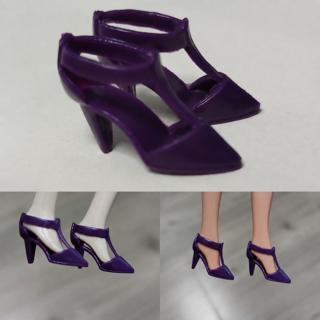 1/6 scale plastic doll shoes — casual boots, sandals and pumps, catalog view 13