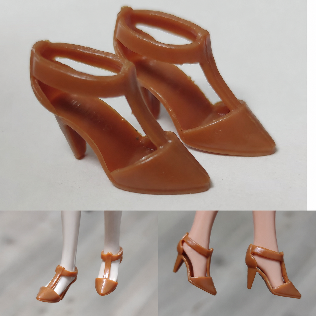 1/6 scale plastic doll shoes — casual boots, sandals and pumps, catalog view 14