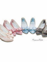 1/6 scale Rococo bow pumps for Blythe, Licca, Azone, momoko, Poppy Parker, FR and Obitsu dolls