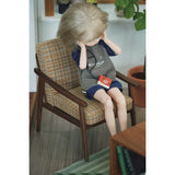 1/6 scale wooden single sofa furniture for miniature interior scenes