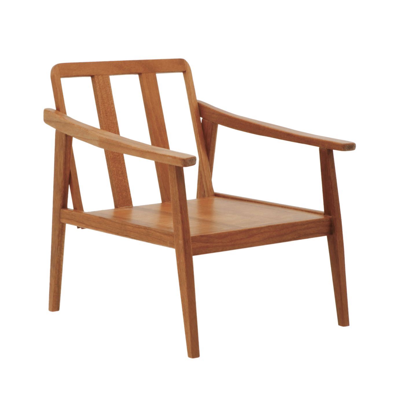 Vintage-style wooden single sofa for 1/6 scale dolls