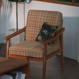 Vintage-style wooden single doll sofa for 1/6 scale interiors