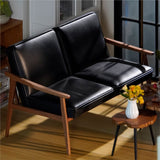 Miniature wooden sofa for 1/6 scale doll photography and display