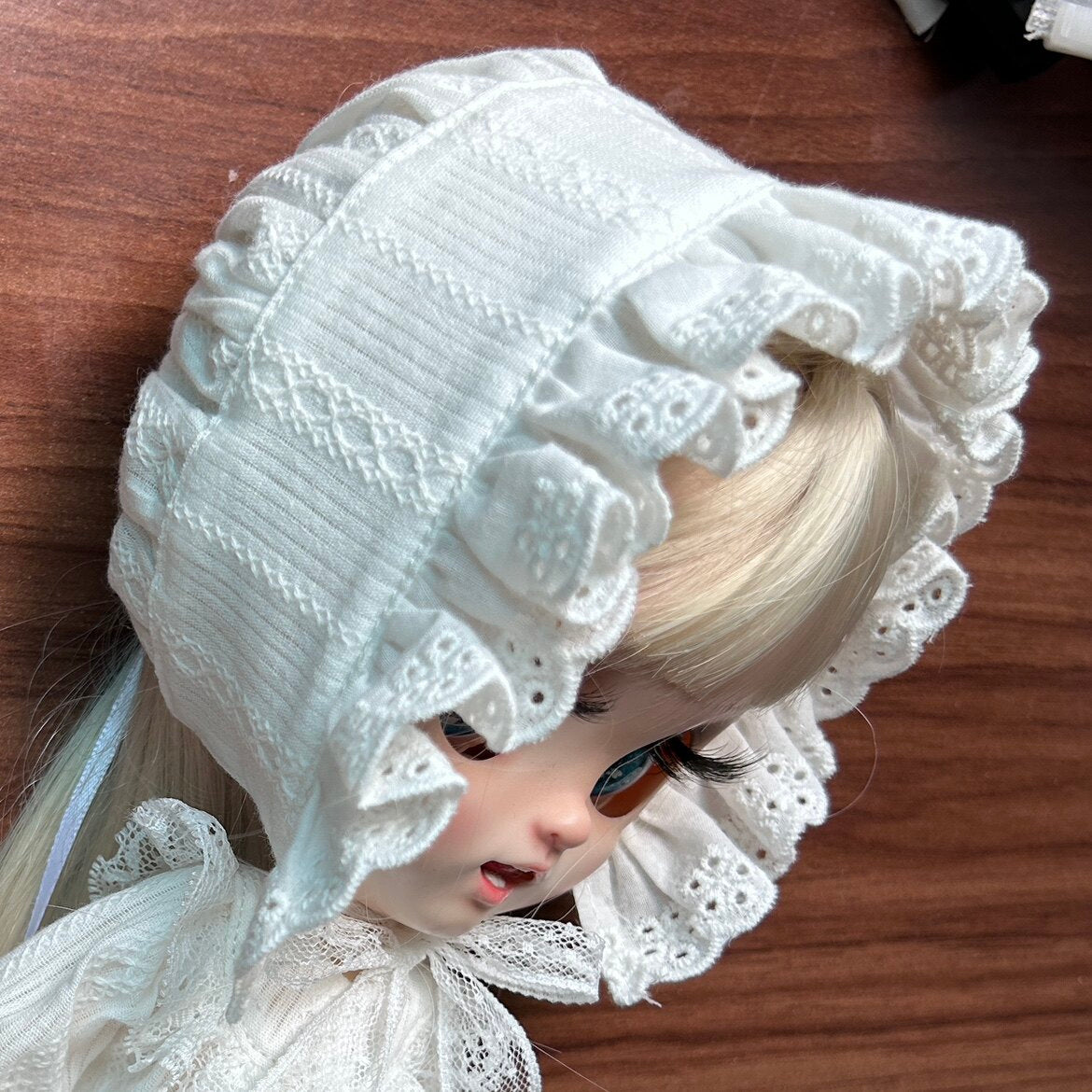 1/6 scale white doll dress for Blythe, Obitsu24, Azone, Licca and Cherry | product image 4
