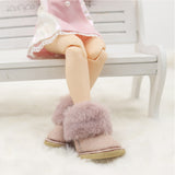 1/6 scale winter fur snow boots for fashion dolls