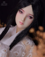 【 DISPLAY ONLY】Hand-Painted Obitsu Doll Faceup | Heian-Era Beauty
