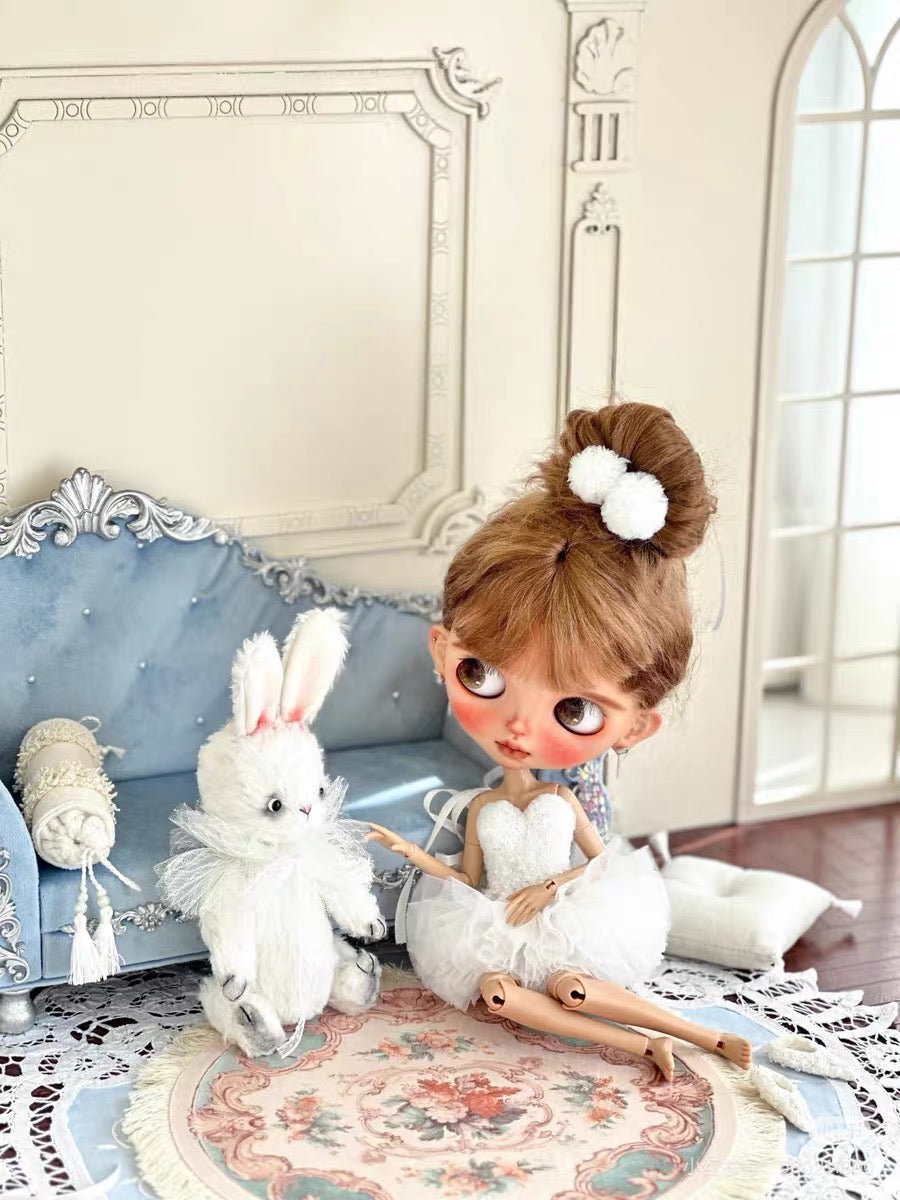 Order Deadline: September 30 | Made-to-Order Bubblegum Pink Princess Ballet Tutu Dress for 1/6 Scale Dolls | FR, Poppy Parker & Barbie Fashion Model