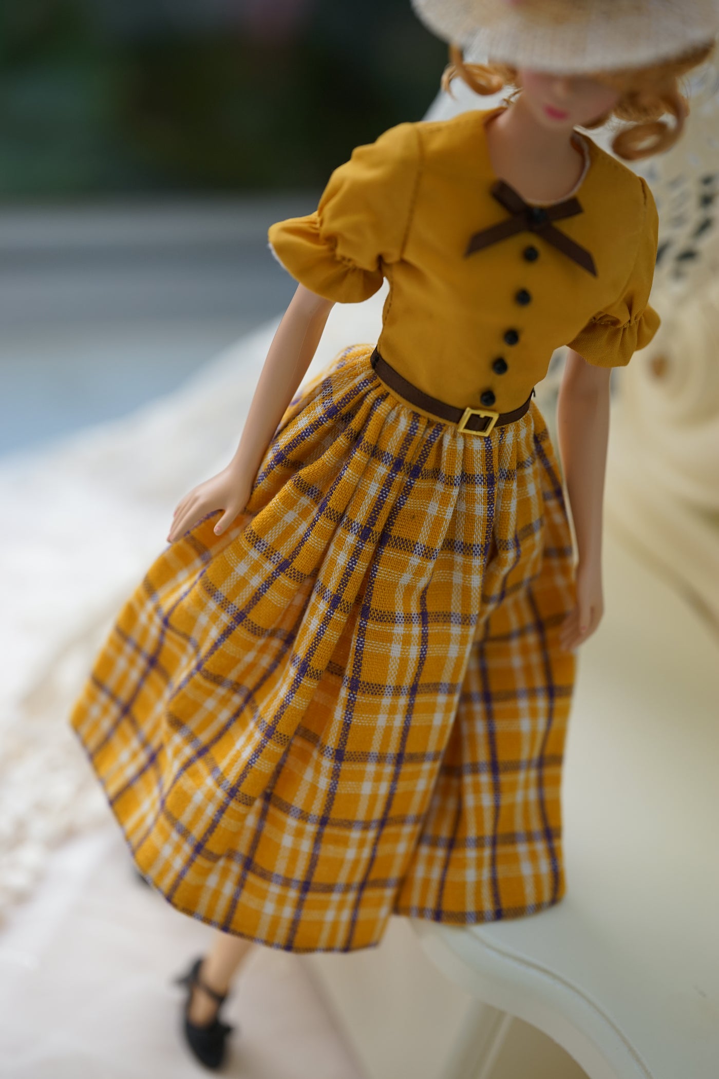 Made to Order Vintage Doll Dress for Barbie Fashion Model, FR, Poppy Parker, Blythe, 20 fabric patterns available Doll Outfit
