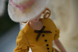 Vintage Straw Hat for 1/6 Scale Dolls | Barbie Silkstone, Poppy Parker & Fashion Royalty ｜Beige with Blush Pink Bow