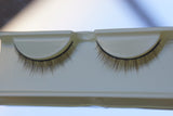 Brown BJD doll eyelashes close-up