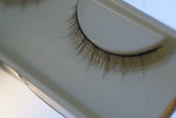 Brown natural-shape doll eyelashes detail