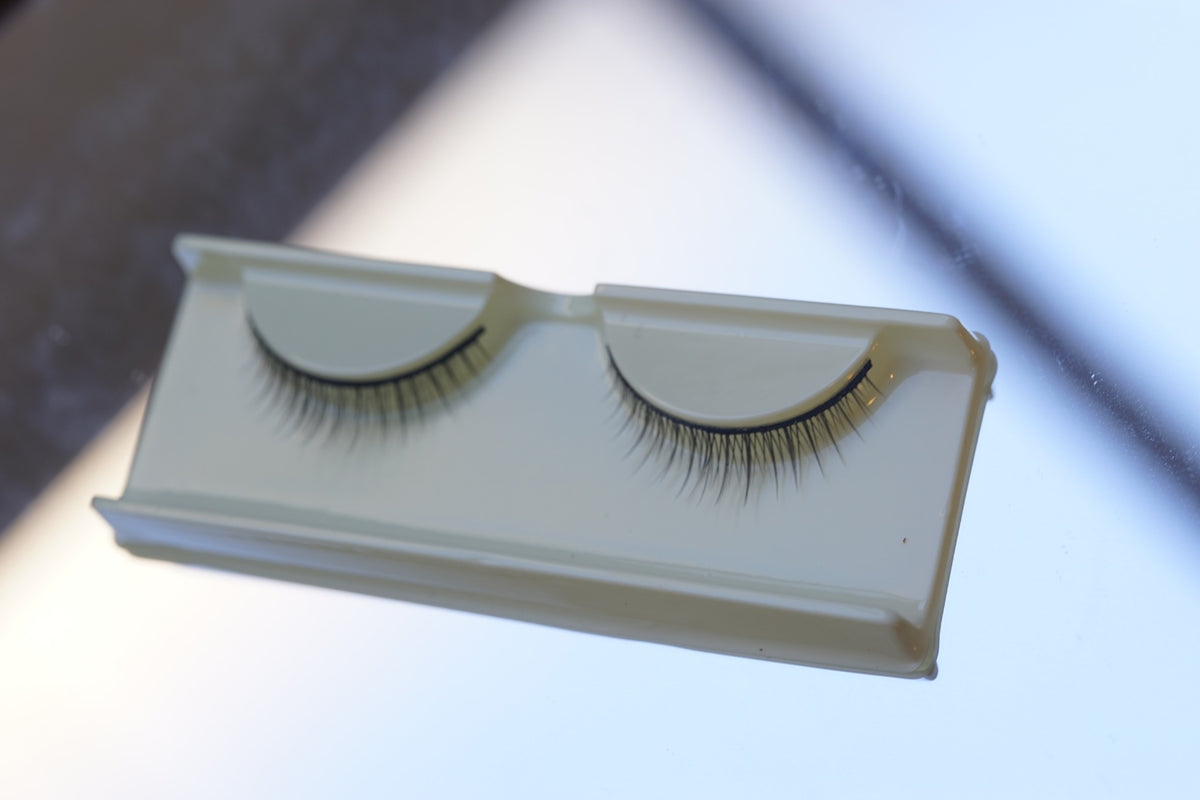Black BJD doll eyelashes pair