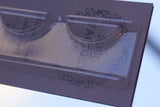 White doll eyelashes on clear tray