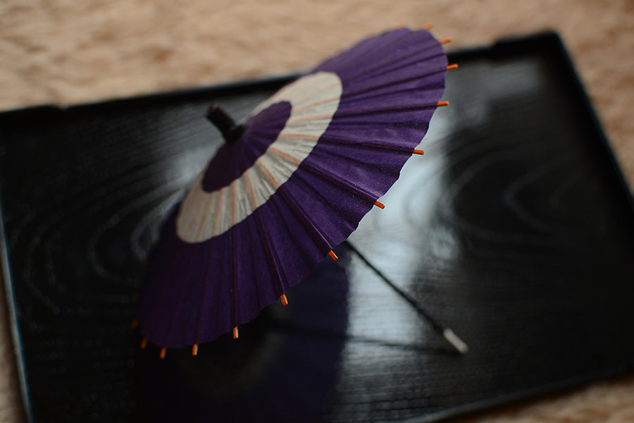 1/6 Scale Handmade Japanese Wagasa Parasol for Dolls | Traditional Craft Umbrella for BJD & Miniatures