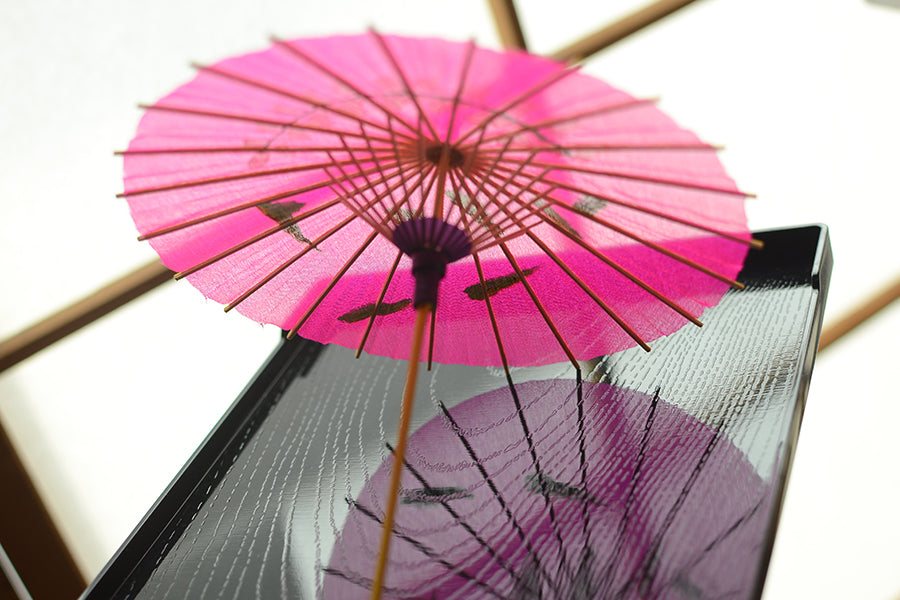 1/6 Scale Handmade Japanese Wagasa Parasol for Dolls | Traditional Craft Umbrella for BJD & Miniatures