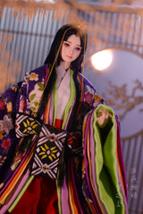 【 DISPLAY ONLY】Hand-Painted Obitsu Doll Faceup | Murasaki no Ue from The Tale of Genji