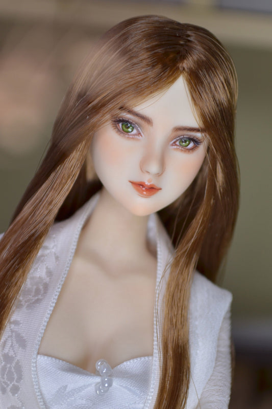 Hand-Painted Obitsu Doll Faceup | Detailed Makeup with Traditional Brush | Custom BJD Face Painting