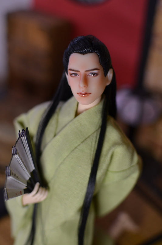 Hand-Painted Obitsu Doll Faceup | Detailed Makeup with Traditional Brush | Custom BJD Face Painting