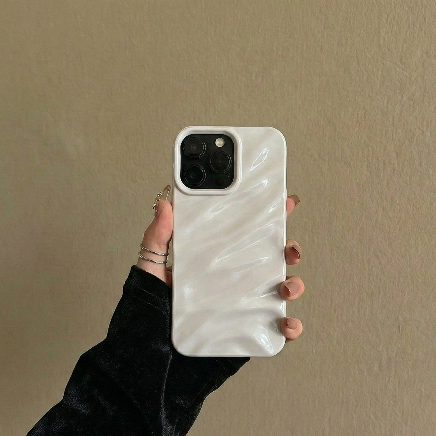 Artistic iPhone Case – Independent Designer Style | Multiple Models Available|Pleated wavy