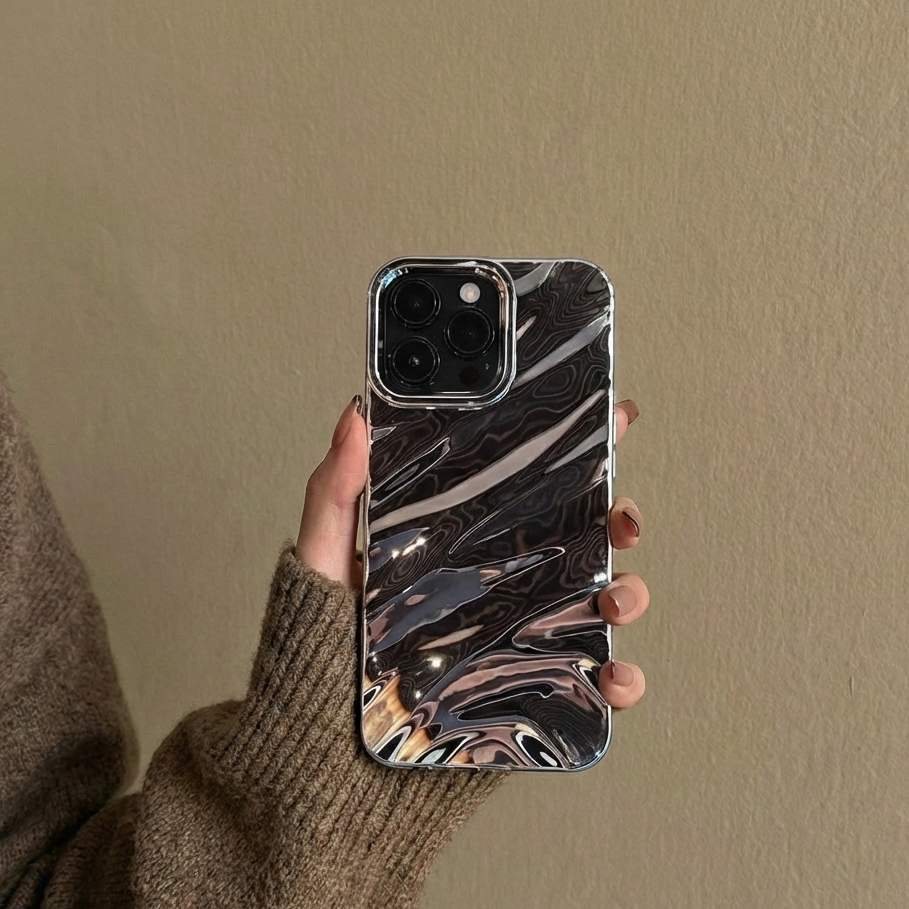 Artistic iPhone Case – Independent Designer Style | Multiple Models Available|Pleated wavy