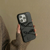 アーティスティックなiPhoneケース – 独立系デザイナースタイル | 複数のカラーモデルをご用意 | レザーリボン