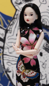 【受注製作・8月30日締切】 1/6ドール用チャイナドレス｜momoko・ジェニー・Obitsu27対応｜ 60種類生地オーダーメイド