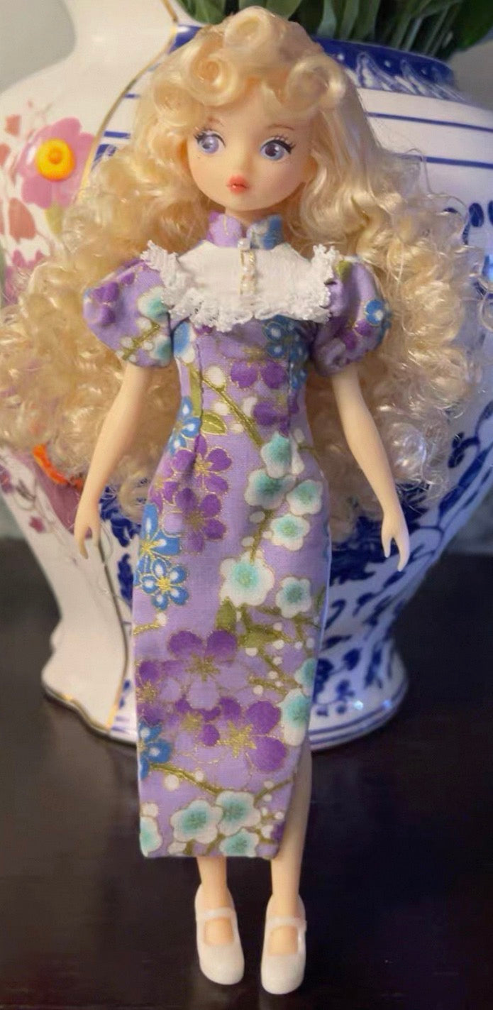 【受注製作・8月30日締切】 1/6ドール用チャイナドレス｜momoko・ジェニー・Obitsu27対応｜ 60種類生地オーダーメイド